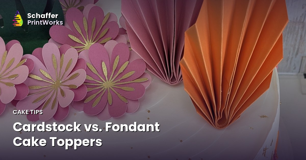 Toppers de cartulina vs. fondant: ¿cuál elegir?