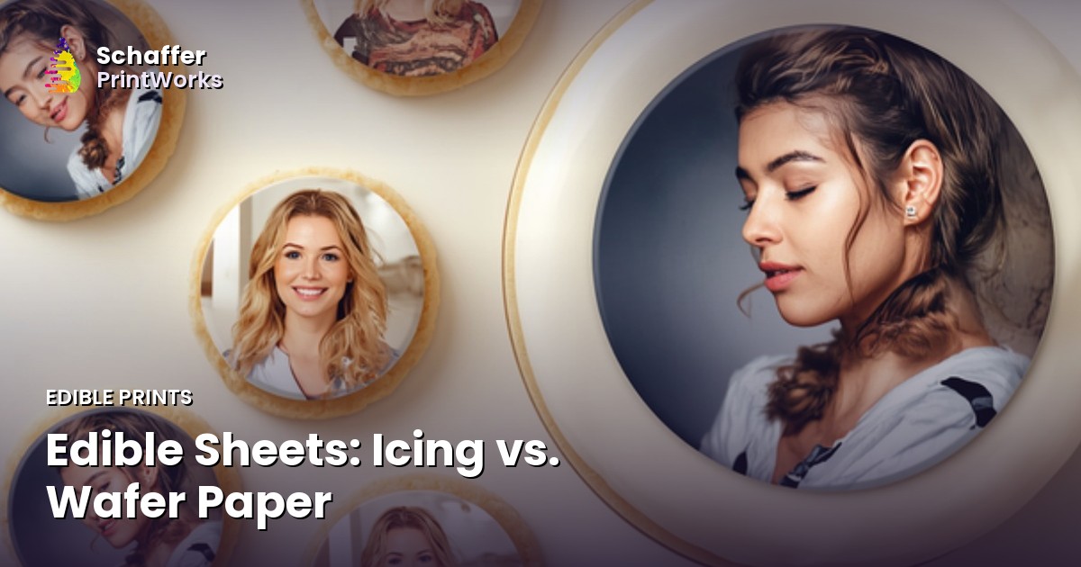 Hojas de icing vs. papel oblea