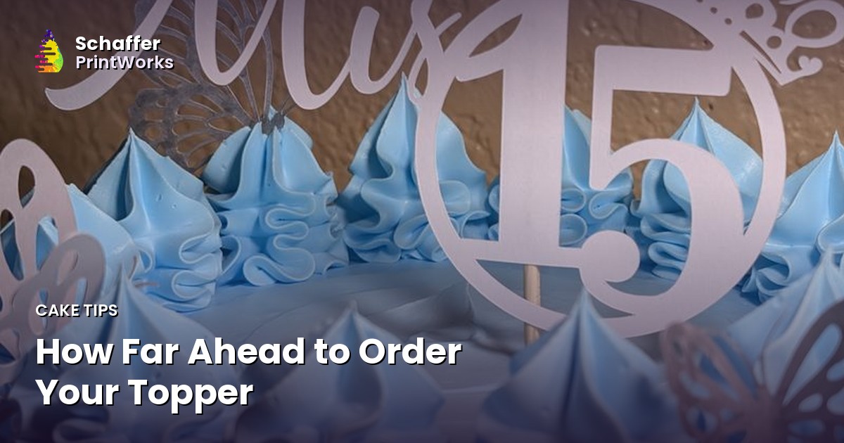 ¿Con cuánta anticipación pedir tu topper?